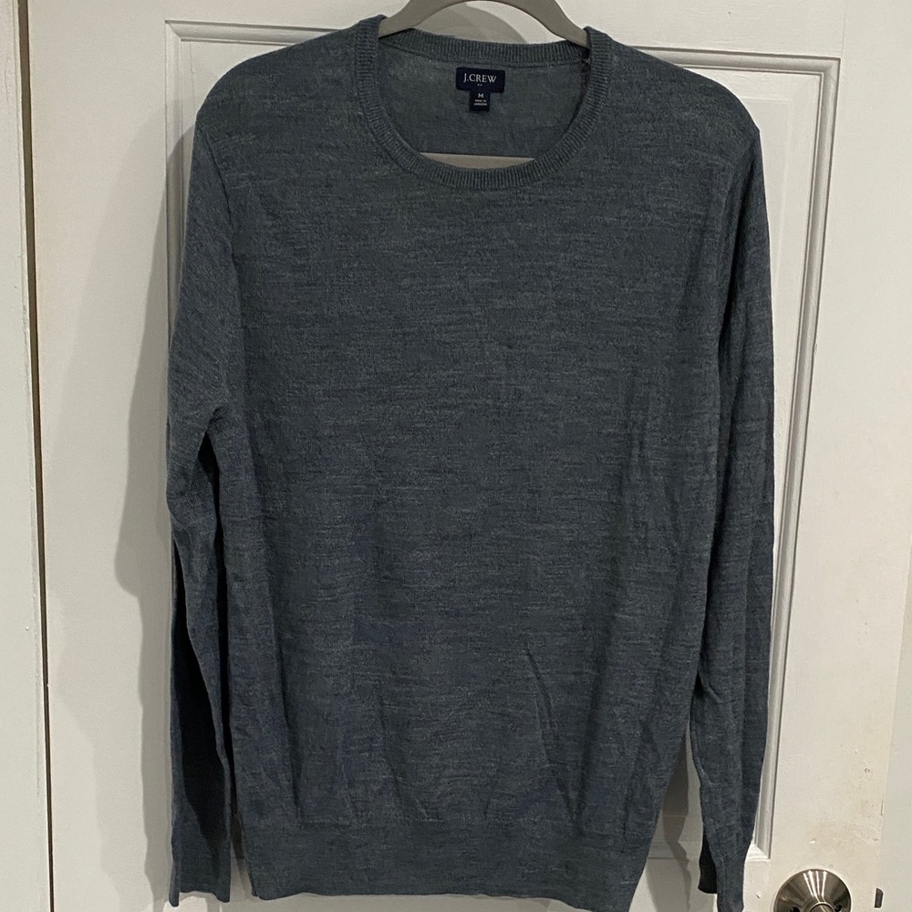 J. Crew Men's Charcoal Crewneck Sweater